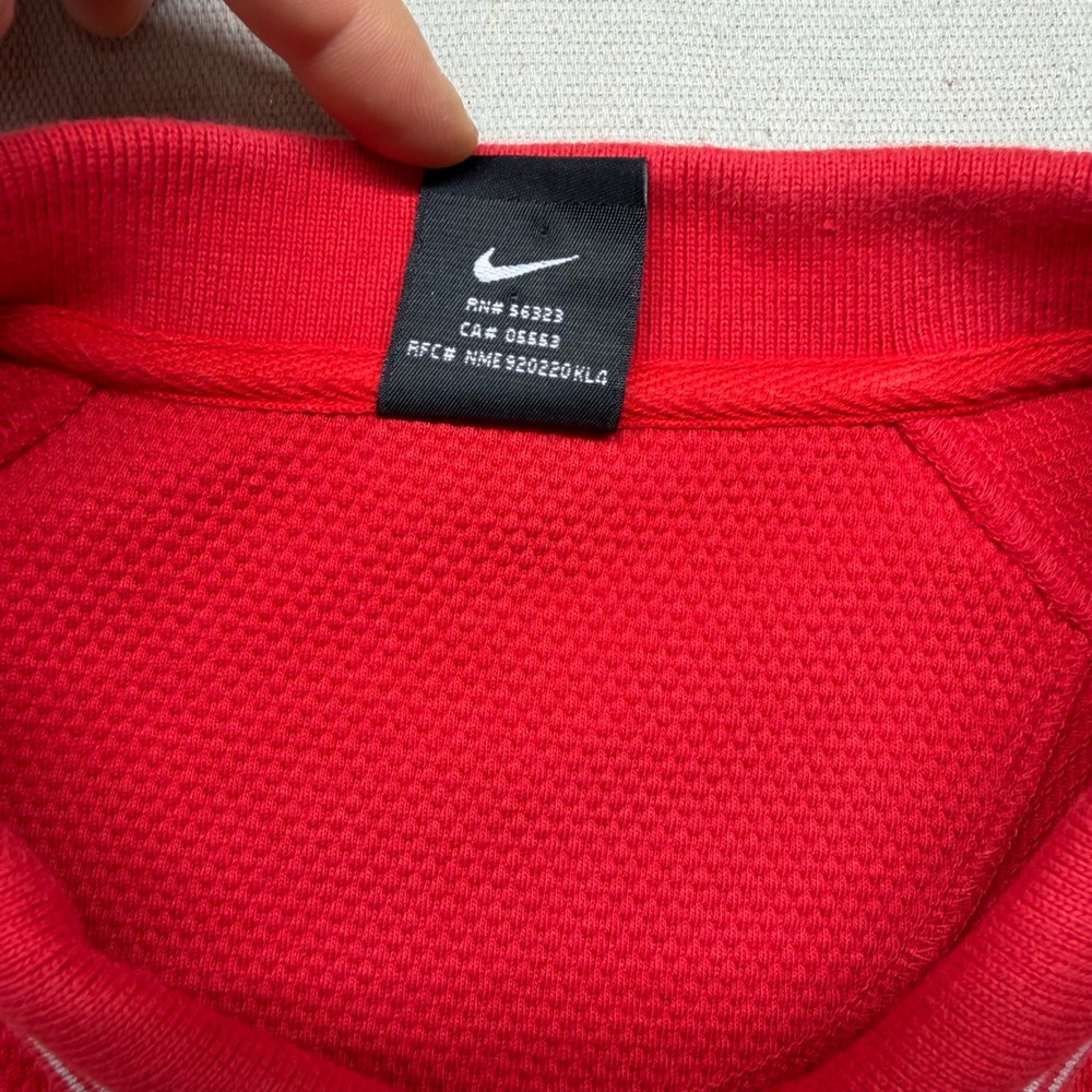 Nike Team Ohio State Buckeyes Polo Shirt Mens XXL Red Short Sleeve Embroidered - Picture 6 of 11